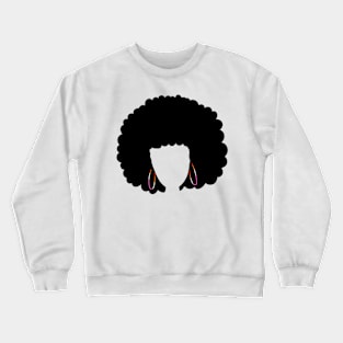 Lesbian Flag Afro Crewneck Sweatshirt